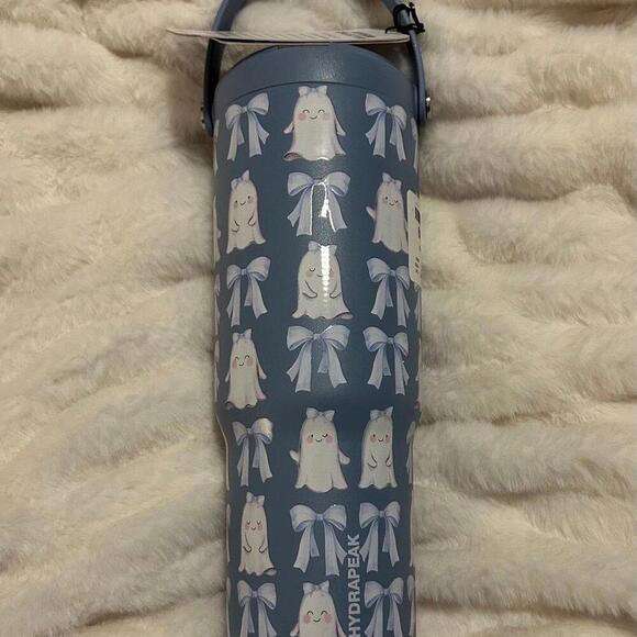 NEW! HYDRAPEAK GHOST BOW TUMBLER 32oz BLUE - Picture 1 of 7
